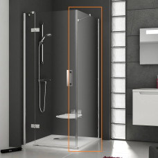 Душевая стена неразборная одноэлементная SMARTLINE SMPS-100 R Transparent, RAVAK
