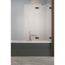Шторка для ванной Essenza Pro Black PND II 130 правая, RADAWAY