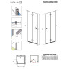 Купити Душові двері Essenza New DWB 100 праві, RADAWAY , 385077-01-01R / 34450 , в категории Душові піддони , от бренда Radaway  Інтернет-магазин сантехніки ✓ Кращі ціни на ринку ✓ Величезний вибір ✓ Гарантія ✓ Заходьте!