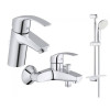 Купить Набор смесителей для ванны 3 в 1 Eurosmart (123238S), Grohe , 123238S / 2222 , в категории Смесители , от бренда GROHE  Интернет-магазин сантехники ✓ Лучшие цены на рынке ✓ Огромный выбор ✓ Гарантия ✓ Заходите!
