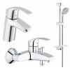 Купить Набор смесителей для ванны 3 в 1 Eurosmart (123238), Grohe , 123238 / 4069 , в категории Смесители , от бренда GROHE  Интернет-магазин сантехники ✓ Лучшие цены на рынке ✓ Огромный выбор ✓ Гарантия ✓ Заходите!