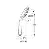 Купити Euphoria ручний душ GROHE 27265000 , 27265000 / 29626 , в категории Ручні душі , от бренда GROHE  Інтернет-магазин сантехніки ✓ Кращі ціни на ринку ✓ Величезний вибір ✓ Гарантія ✓ Заходьте!