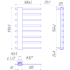 Купить Комфорт 810x500/50 Марио , 17290 / 1.2.5401.03.Р , в категории Полотенцесушители водяные , от бренда Mario  Интернет-магазин сантехники ✓ Лучшие цены на рынке ✓ Огромный выбор ✓ Гарантия ✓ Заходите!