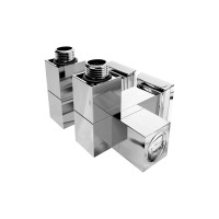 Кран кутовий під ТЕН профільний, G1/2″ комплект Mario