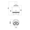 Купити Картридж для змішувача Qtap Spojeni 40 мм QT40MMNEW , QT40MMNEW / SD00004985 , в категории Картриджі , от бренда Qtap  Інтернет-магазин сантехніки ✓ Кращі ціни на ринку ✓ Величезний вибір ✓ Гарантія ✓ Заходьте!