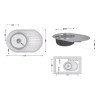 Купити Кухонна мийка Lidz 7750 0,6 мм Satin (LIDZ775006SAT) , LIDZ7750SAT06 / SD00027776 , в категории Кухонні мийки з нержавіючої сталі , от бренда Lidz  Інтернет-магазин сантехніки ✓ Кращі ціни на ринку ✓ Величезний вибір ✓ Гарантія ✓ Заходьте!