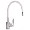 Купити Змішувач для кухні Qtap Linea з гнучким виливом QTLINCRW007F Chrome/White , QTLINCRW007F / SD00027878 , в категории Змішувачі для кухні , от бренда Qtap  Інтернет-магазин сантехніки ✓ Кращі ціни на ринку ✓ Величезний вибір ✓ Гарантія ✓ Заходьте!