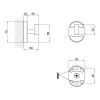 Купити Гачок Lidz Oreo 0601 LDORE0601CRM22168 Chrome , LDORE0601CRM22168 / SD00028265 , в категории Гачки , от бренда Lidz  Інтернет-магазин сантехніки ✓ Кращі ціни на ринку ✓ Величезний вибір ✓ Гарантія ✓ Заходьте!
