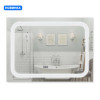 Купити Дзеркало Qtap Mideya (DC-F906) 800х600 з LED-підсвічуванням Touch, з антизапотіванням, з годинником, димером, рег. яскравості QT2078F906W , QT2078F906W / SD00034650 , в категории Дзеркала у ванну , от бренда Qtap  Інтернет-магазин сантехніки ✓ Кращ