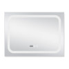 Купити Дзеркало Qtap Mideya (DC-F906) 800х600 з LED-підсвічуванням Touch, з антизапотіванням, з годинником, димером, рег. яскравості QT2078F906W , QT2078F906W / SD00034650 , в категории Дзеркала у ванну , от бренда Qtap  Інтернет-магазин сантехніки ✓ Кращ