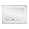Купити Дзеркало Qtap Mideya (DC-F906) 800х600 з LED-підсвічуванням Touch, з антизапотіванням, з годинником, димером, рег. яскравості QT2078F906W , QT2078F906W / SD00034650 , в категории Дзеркала у ванну , от бренда Qtap  Інтернет-магазин сантехніки ✓ Кращ
