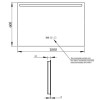 Купити Дзеркало Qtap Mideya (DC-F609) 1000х600 з LED-підсвічуванням Touch, з антизапотіванням, з годинником, димером, рег. яскравості QT2078F609W , QT2078F609W / SD00034654 , в категории Дзеркала у ванну , от бренда Qtap  Інтернет-магазин сантехніки ✓ Кра