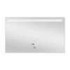 Купити Дзеркало Qtap Mideya (DC-F609) 1000х600 з LED-підсвічуванням Touch, з антизапотіванням, з годинником, димером, рег. яскравості QT2078F609W , QT2078F609W / SD00034654 , в категории Дзеркала у ванну , от бренда Qtap  Інтернет-магазин сантехніки ✓ Кра