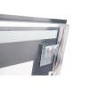 Купити Дзеркало Qtap Mideya (DC-F609) 1000х600 з LED-підсвічуванням Touch, з антизапотіванням, з годинником, димером, рег. яскравості QT2078F609W , QT2078F609W / SD00034654 , в категории Дзеркала у ванну , от бренда Qtap  Інтернет-магазин сантехніки ✓ Кра