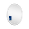 Купити Дзеркало Qtap Mideya (DC-F801) 600х800 з LED-підсвічуванням Touch, з антизапотіванням, з годинником, димером, рег. яскравості QT2078F801W , QT2078F801W / SD00034655 , в категории Дзеркала у ванну , от бренда Qtap  Інтернет-магазин сантехніки ✓ Кращ