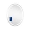 Купити Дзеркало Qtap Mideya (DC-F801) 600х800 з LED-підсвічуванням Touch, з антизапотіванням, з годинником, димером, рег. яскравості QT2078F801W , QT2078F801W / SD00034655 , в категории Дзеркала у ванну , от бренда Qtap  Інтернет-магазин сантехніки ✓ Кращ