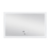 Купити Дзеркало Qtap Mideya Classic 1000х600 з LED-підсвічуванням Touch, з антизапотіванням, з годинником, димером, рег. яскравості QT2078F615W , QT2078F615W / SD00034658 , в категории Дзеркала у ванну , от бренда Qtap  Інтернет-магазин сантехніки ✓ Кращі