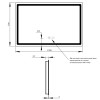 Купить Зеркало Qtap Mideya (DC-F613) 1200х800 с LED-подсветкой Touch, с антизапотеванием, с часами, димером, рег. яркости QT2078F613W , QT2078F613W / SD00034659 , в категории Зеркала в ванную , от бренда Qtap  Интернет-магазин сантехники ✓ Лучшие цены на 