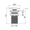 Купити Донний клапан для раковини Qtap F008 70х70х120 White , QT066F008W / SD00035438 , в категории Донні клапани та клік-клаки , от бренда Qtap  Інтернет-магазин сантехніки ✓ Кращі ціни на ринку ✓ Величезний вибір ✓ Гарантія ✓ Заходьте!