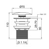 Купити Донний клапан для раковини Qtap F0081 70х70х120 White з переливом , QT066F0081W / SD00035439 , в категории Донні клапани та клік-клаки , от бренда Qtap  Інтернет-магазин сантехніки ✓ Кращі ціни на ринку ✓ Величезний вибір ✓ Гарантія ✓ Заходьте!