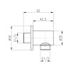 Купить Подключение для шланга Qtap Spojeni круглое QTCRMB030 Хром , QTCRMB030 / SD00035716 , в категории Кронштейны, держатели, подключения , от бренда Qtap  Интернет-магазин сантехники ✓ Лучшие цены на рынке ✓ Огромный выбор ✓ Гарантия ✓ Заходите!