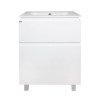 Купити Комплект Qtap Albatross 605х825х460 White тумба підлогова + раковина урізна QT0171TN600D3060CW , QT0171TN600D3060CW / SD00036095 , в категории Шафи під умивальник , от бренда Qtap  Інтернет-магазин сантехніки ✓ Кращі ціни на ринку ✓ Величезний вибі
