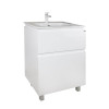 Купити Комплект Qtap Albatross 605х825х460 White тумба підлогова + раковина урізна QT0171TN600D3060CW , QT0171TN600D3060CW / SD00036095 , в категории Шафи під умивальник , от бренда Qtap  Інтернет-магазин сантехніки ✓ Кращі ціни на ринку ✓ Величезний вибі