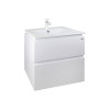 Купить Комплект Qtap Albatross 605х725х460 White тумба подвесная + раковина углубленная QT0172TP600D3060CW , QT0172TP600D3060CW / SD00036097 , в категории Шкафы под умывальник , от бренда Qtap  Интернет-магазин сантехники ✓ Лучшие цены на рынке ✓ Огромный