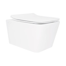 Напольный унитаз Qtap Crow безобидный с сиденьем Soft-close QT05335170W
