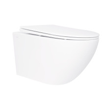 Унитаз подвесной Qtap Jay безобидковый с сиденьем Soft-close QT07335176W