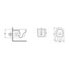 Купить Настенный унитаз Qtap Swan безободковый с мягким закрыванием крышки QT16335178W , QT16335178W / SD00036227 , в категории Унитазы подвесные , от бренда Qtap  Интернет-магазин сантехники ✓ Лучшие цены на рынке ✓ Огромный выбор ✓ Гарантия ✓ Заходите!
