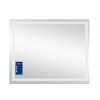 Купити Дзеркало Qtap Mideya (DC-F614) 1000х800 з LED-підсвічуванням Touch, з антизапотіванням, з годинником, димером, рег. яскравості QT2078F614W , QT2078F614W / SD00036735 , в категории Дзеркала у ванну , от бренда Qtap  Інтернет-магазин сантехніки ✓ Кра
