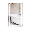Купити Дзеркало Qtap Mideya (DC-F911) 500х800 з LED-підсвічуванням Touch, з антизапотіванням, з годинником, димером, рег. яскравості QT2078F911W , QT2078F911W / SD00036737 , в категории Дзеркала у ванну , от бренда Qtap  Інтернет-магазин сантехніки ✓ Кращ