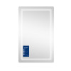 Купити Дзеркало Qtap Mideya (DC-F911) 500х800 з LED-підсвічуванням Touch, з антизапотіванням, з годинником, димером, рег. яскравості QT2078F911W , QT2078F911W / SD00036737 , в категории Дзеркала у ванну , от бренда Qtap  Інтернет-магазин сантехніки ✓ Кращ