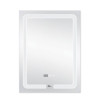 Купити Дзеркало Qtap Mideya (DC-F937) 600х800 з LED-підсвічуванням Touch, з антизапотіванням, з годинником, димером, рег. яскравості QT2078F937W , QT2078F937W / SD00036740 , в категории Дзеркала у ванну , от бренда Qtap  Інтернет-магазин сантехніки ✓ Кращ