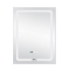 Купити Дзеркало Qtap Mideya (DC-F937) 600х800 з LED-підсвічуванням Touch, з антизапотіванням, з годинником, димером, рег. яскравості QT2078F937W , QT2078F937W / SD00036740 , в категории Дзеркала у ванну , от бренда Qtap  Інтернет-магазин сантехніки ✓ Кращ