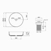 Купить Раковина-чаша Qtap Kalao 440х440х140 White с донным клапаном QT0811K462W , QT0811K462W / SD00037248 , в категории Умывальники , от бренда Qtap  Интернет-магазин сантехники ✓ Лучшие цены на рынке ✓ Огромный выбор ✓ Гарантия ✓ Заходите!