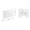 Купити Панель змиву для унітаза Qtap Nest QT0111V1164GW , QT0111V1164GW / SD00038771 , в категории Кнопки для інсталяції , от бренда Qtap  Інтернет-магазин сантехніки ✓ Кращі ціни на ринку ✓ Величезний вибір ✓ Гарантія ✓ Заходьте!