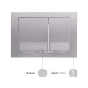 Купити Панель змиву для унітаза Qtap Nest QT0111M06029SAT , QT0111M06029SAT / SD00038772 , в категории Кнопки для інсталяції , от бренда Qtap  Інтернет-магазин сантехніки ✓ Кращі ціни на ринку ✓ Величезний вибір ✓ Гарантія ✓ Заходьте!