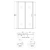 Купить Душевые двери в нишу Qtap Taurus CRM201-11.C6 97-108x185 см, стекло Clear 6 мм, покрытие CalcLess , TAUCRM20111C6 / SD00039722 , в категории Душевые двери , от бренда Qtap  Интернет-магазин сантехники ✓ Лучшие цены на рынке ✓ Огромный выбор ✓ Гаран