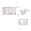 Купити Кухонна мийка Lidz 790x495/230 WHI-01 (LIDZWHI01790495230) , LIDZWHI01790495230 / SD00039806 , в категории Кухонні мийки з каменю , от бренда Lidz  Інтернет-магазин сантехніки ✓ Кращі ціни на ринку ✓ Величезний вибір ✓ Гарантія ✓ Заходьте!