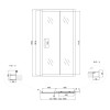Купити Душові двері в нішу Lidz Zycie SD100x185.CRM.FR, скло Frost 5 мм , LZSD100185CRMFR / SD00039877 , в категории Душові двері , от бренда Lidz  Інтернет-магазин сантехніки ✓ Кращі ціни на ринку ✓ Величезний вибір ✓ Гарантія ✓ Заходьте!