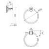 Купить Держатель для полотенец Qtap Liberty D 160 мм QTLIBBLM1160 Черный , QTLIBBLM1160 / SD00040022 , в категории Полотенцедержатели , от бренда Qtap  Интернет-магазин сантехники ✓ Лучшие цены на рынке ✓ Огромный выбор ✓ Гарантия ✓ Заходите!
