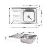 Купити Кухонна мийка Lidz 5080-R 0,8 мм Satin (LIDZ5080RSAT8) , LIDZ5080RSAT08 / SD00040841 , в категории Кухонні мийки з нержавіючої сталі , от бренда Lidz  Інтернет-магазин сантехніки ✓ Кращі ціни на ринку ✓ Величезний вибір ✓ Гарантія ✓ Заходьте!