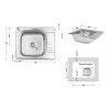 Купити Кухонна мийка Lidz 5848 0,8 мм Micro Decor (LIDZ5848MDEC) , LIDZ5848MDEC08 / SD00040854 , в категории Кухонні мийки з нержавіючої сталі , от бренда Lidz  Інтернет-магазин сантехніки ✓ Кращі ціни на ринку ✓ Величезний вибір ✓ Гарантія ✓ Заходьте!