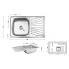 Купити Кухонна мийка Lidz 7848 0,8 мм Micro Decor (LIDZ7848MDEC) , LIDZ7848MDEC08 / SD00040857 , в категории Кухонні мийки з нержавіючої сталі , от бренда Lidz  Інтернет-магазин сантехніки ✓ Кращі ціни на ринку ✓ Величезний вибір ✓ Гарантія ✓ Заходьте!