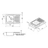 Купить Кухонна мийка Qtap 7850 0,8 мм Satin (QT7850SAT08) , QT7850SAT08 / SD00040993 , в категории Кухонные мойки из нержавеющей стали , от бренда Qtap  Интернет-магазин сантехники ✓ Лучшие цены на рынке ✓ Огромный выбор ✓ Гарантия ✓ Заходите!