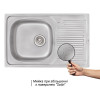 Купить Кухонна мийка Qtap 7850 0,8 мм Satin (QT7850SAT08) , QT7850SAT08 / SD00040993 , в категории Кухонные мойки из нержавеющей стали , от бренда Qtap  Интернет-магазин сантехники ✓ Лучшие цены на рынке ✓ Огромный выбор ✓ Гарантия ✓ Заходите!