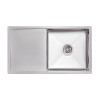Купить Мийка для кухні інтегрована Lidz Handmade H7844 (LDH7844LBRU35388) Brushed Steel 3,0/0,8 мм , LDH7844LBRU35388 / SD00041492 , в категории Кухонные мойки из нержавеющей стали , от бренда Lidz  Интернет-магазин сантехники ✓ Лучшие цены на рынке ✓ Огр