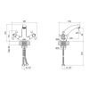 Купити Змішувач для раковини Lidz Lamb 161F двохвентильний LDLAM161FCRM35446 Chrome , LDLAM161FCRM35446 / SD00041550 , в категории Змішувачі для умивальника , от бренда Lidz  Інтернет-магазин сантехніки ✓ Кращі ціни на ринку ✓ Величезний вибір ✓ Гарантія 